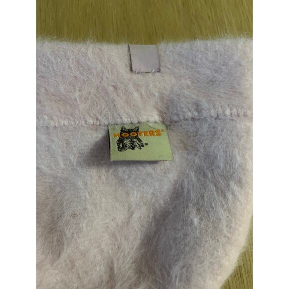 Hooters | Vintage Pink Angora and Wool blend Beanie Hat Soft Fluffy - Picture 4 of 4